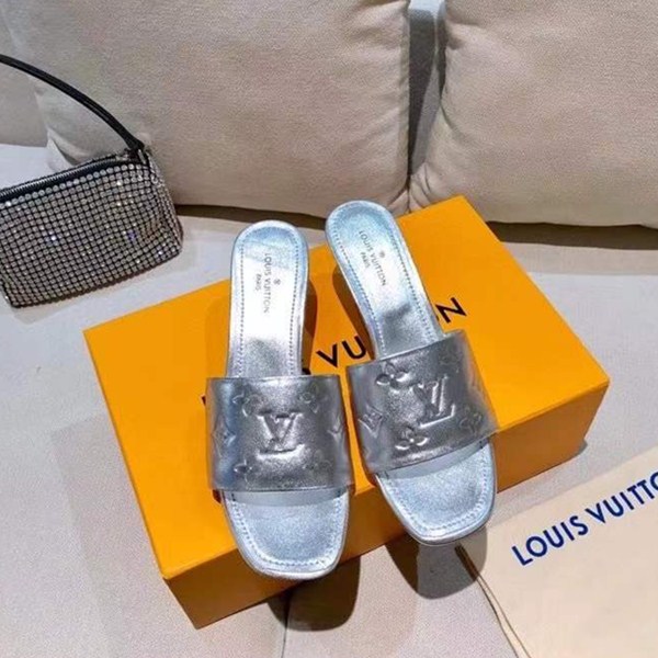 Pantofole da donna in rilievo New Louis Vuitton