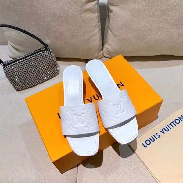 Pantofole da donna in rilievo New Louis Vuitton