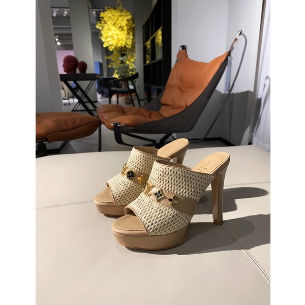 Sandali e pantofole casual con tacco alto da donna Louis Vuitton