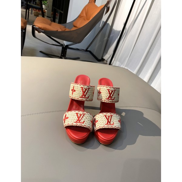 Sandali e pantofole casual con tacco alto da donna Louis Vuitton