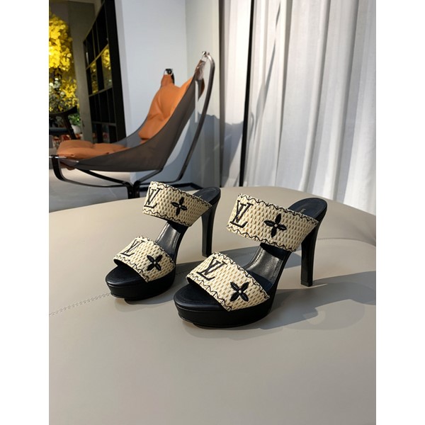 Sandali e pantofole casual con tacco alto da donna Louis Vuitton