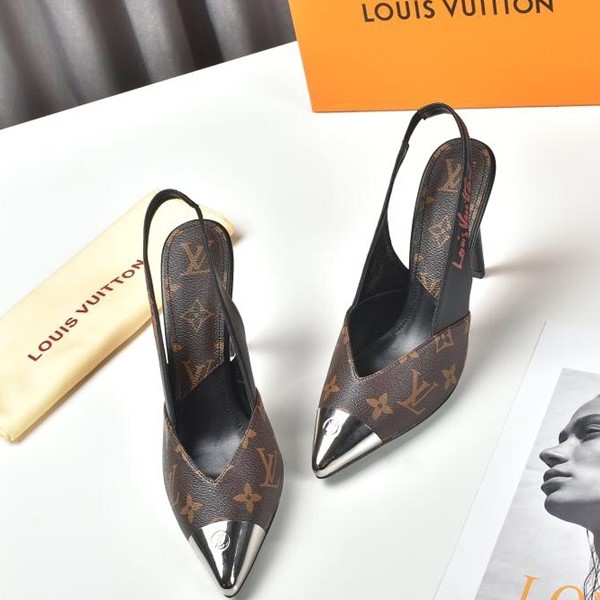 Sandali a punta casual da donna Louis Vuitton New