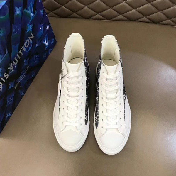 LV nuove scarpe da ginnastica da uomo in tela con la parte superiore del tatuaggio