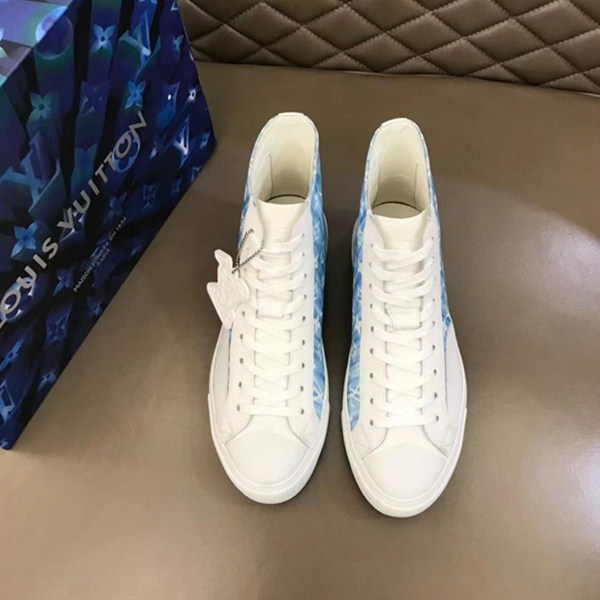 LV nuove scarpe da ginnastica da uomo in tela con la parte superiore del tatuaggio
