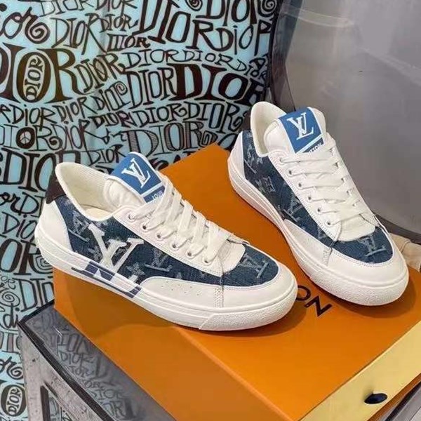 Scarpe da ginnastica in denim Louis Vuitton