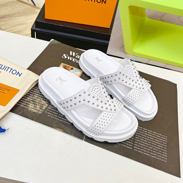 23/Louis Vuitton pantofole casual di lusso da uomo nuovo