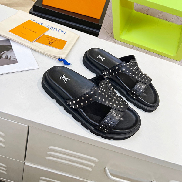 23/Louis Vuitton pantofole casual di lusso da uomo nuovo