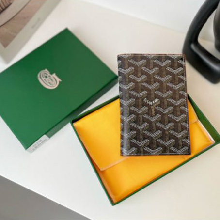 23/Goyard Goyardine Canvas & Vauzelles Vitello/Misura 14*10*1.5cm