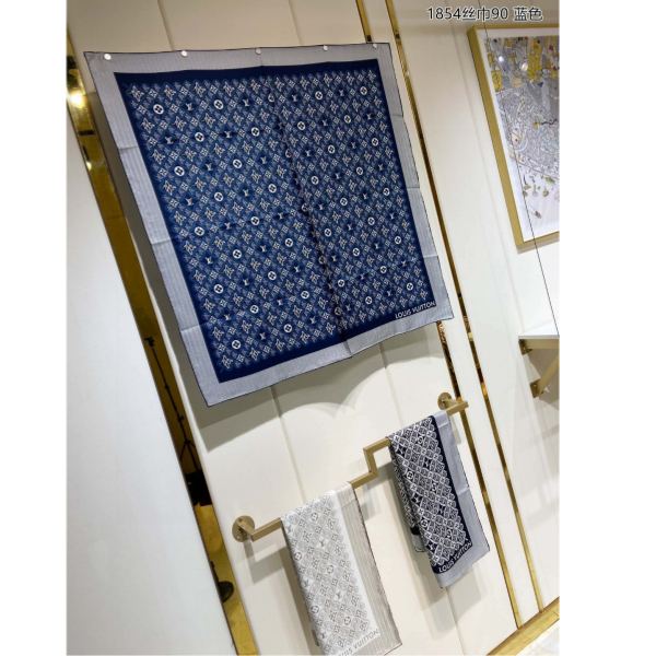 Foulard quadrato in seta Louis Vuitton