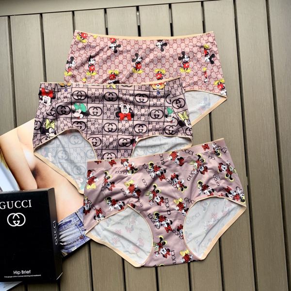 repliche,replica,perfette,siti di,affidabili,migliori siti,dove comprare,1:1,scarpe da ginnastica 【3 pezzi】 La nuova biancheria intima senza cuciture a vita media da donna con stampa Topolino di Gucci