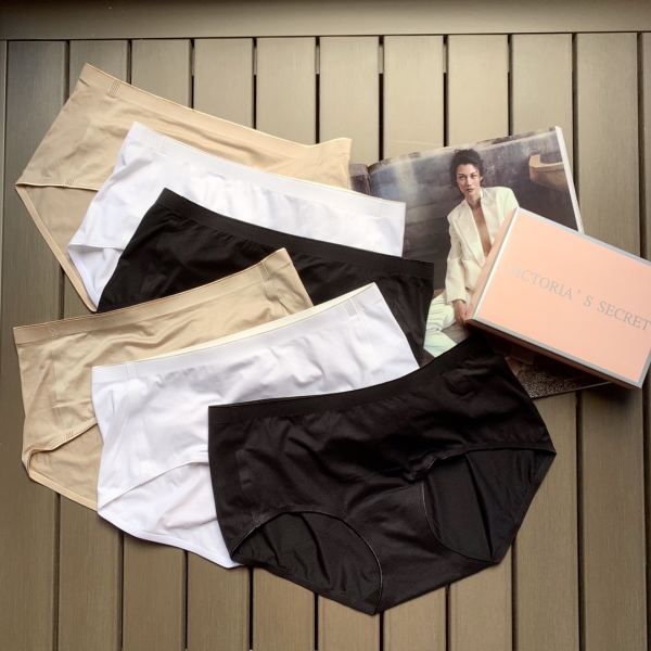 repliche,replica,perfette,siti di,affidabili,migliori siti,dove comprare,1:1,scarpe da ginnastica 【6 pezzi】 Victoria’s Secret New Fashion Starry Plaid Tinta unita Mutandine da donna a vita media senza cuciture
