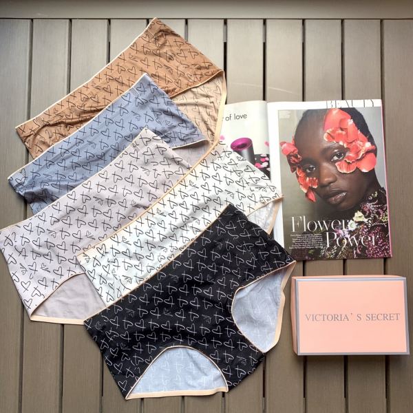 repliche,replica,perfette,siti di,affidabili,migliori siti,dove comprare,1:1,scarpe da ginnastica 【5 pezzi】 Intimo senza cuciture a vita media da donna con stampa a cuoricini di Victoria’s Secret Fashion