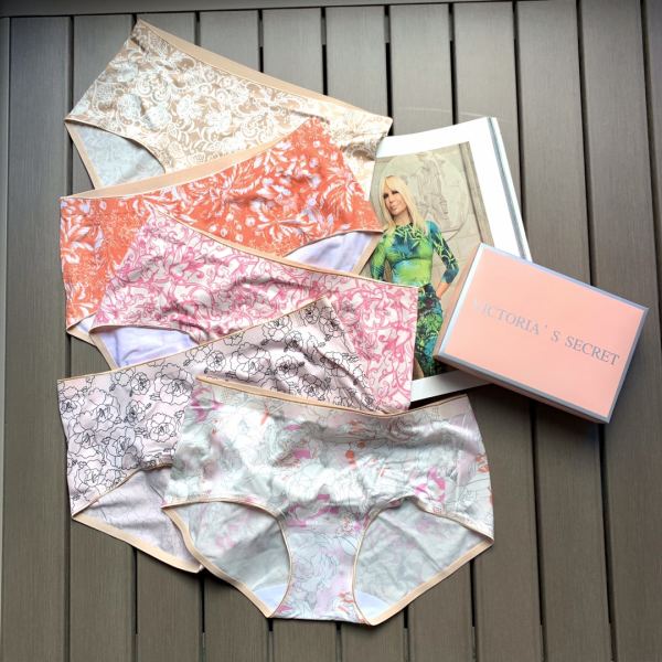 repliche,replica,perfette,siti di,affidabili,migliori siti,dove comprare,1:1,scarpe da ginnastica 【5 pezzi】 Intimo senza cuciture a vita media da donna con stampa alla moda di Victoria’s Secret