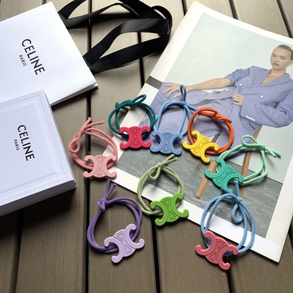 【8 pezzi】 La nuova corda per capelli elastica e resistente di colore standard in metallo di Celine