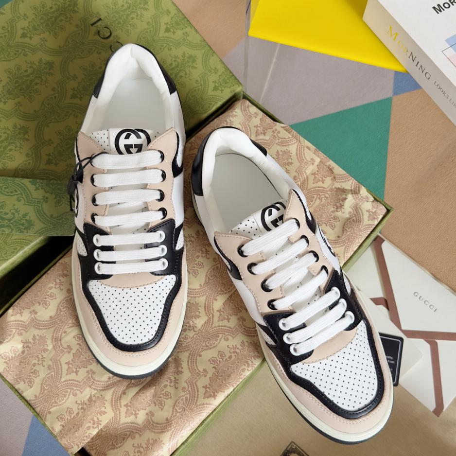 repliche,replica,perfette,siti di,affidabili,migliori siti,dove comprare,1:1,scarpe da ginnastica GUCCI 2024ss nuove scarpe bianche abbinate ai colori GUCCI