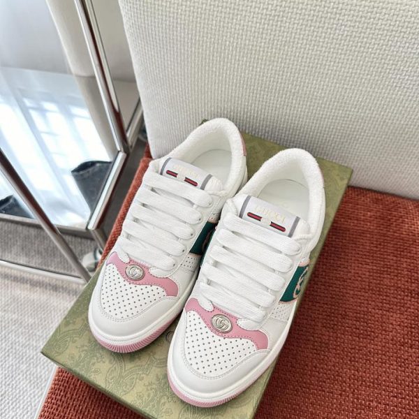 repliche,replica,perfette,siti di,affidabili,migliori siti,dove comprare,1:1,scarpe da ginnastica Scarpe bianche con tessitura della nuova serie Gucci ss24 di alta qualità
