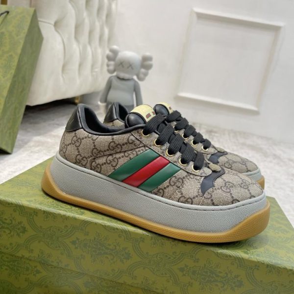 repliche,replica,perfette,siti di,affidabili,migliori siti,dove comprare,1:1,scarpe da ginnastica Scarpe sporche Gucci con suola spessa per coppie, scarpe con aumento di altezza di 6 cm ~