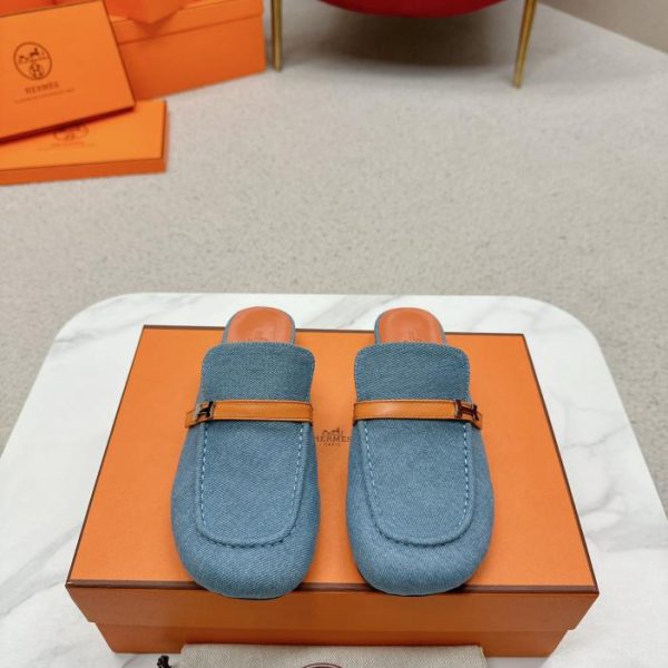 HERMES 2024 Pantofole da mulo primaverili ed estive
