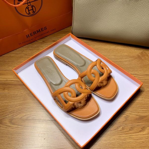 Pantofole classiche con naso di maiale Hermes/Hermes