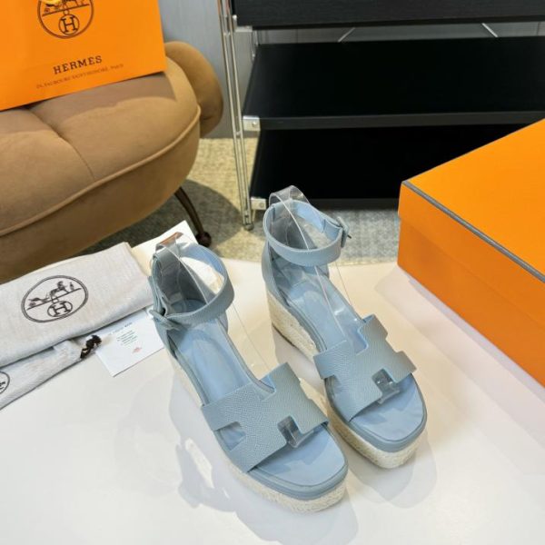 Hermès classica piattaforma impermeabile con zeppa H e suola spessa