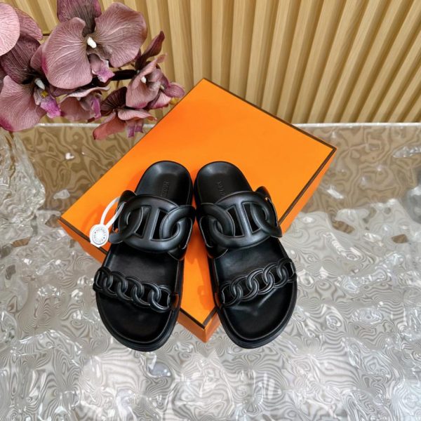 repliche,replica,perfette,siti di,affidabili,migliori siti,dove comprare,1:1,scarpe da ginnastica 【ΗERMES】 Pantofole classiche da coppia primaverili ed estive