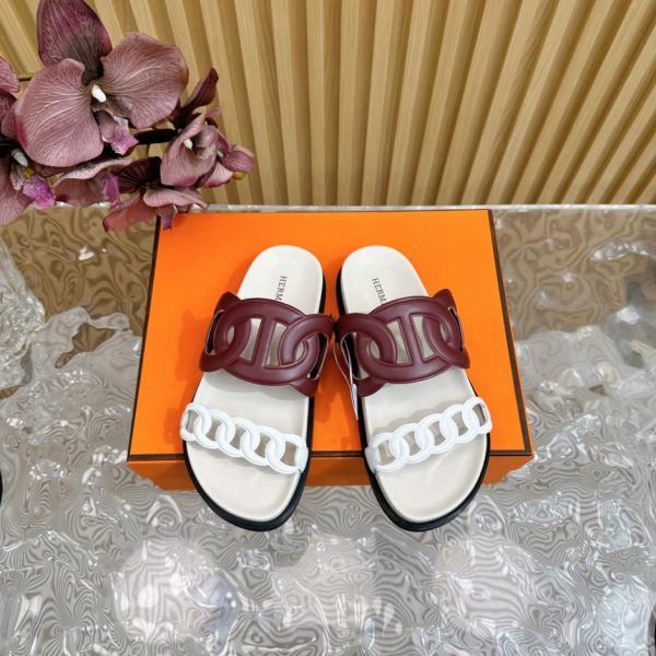 【ΗERMES】 Pantofole classiche da coppia primaverili ed estive