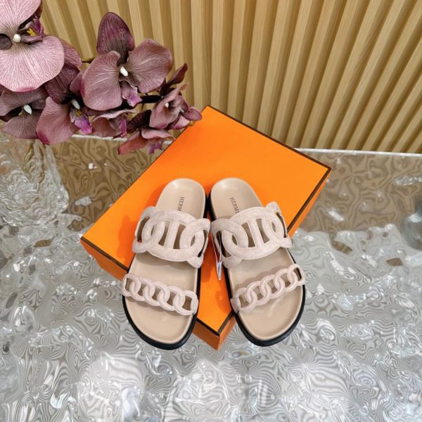 repliche,replica,perfette,siti di,affidabili,migliori siti,dove comprare,1:1,scarpe da ginnastica 【ΗERMES】 Pantofole classiche da coppia primaverili ed estive