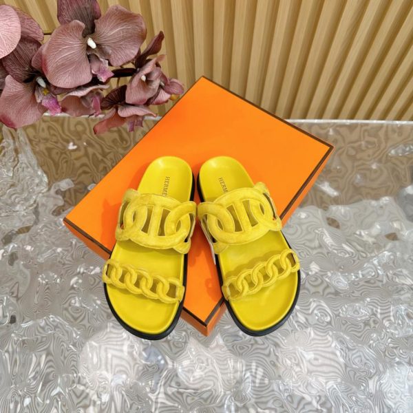 repliche,replica,perfette,siti di,affidabili,migliori siti,dove comprare,1:1,scarpe da ginnastica 【ΗERMES】 Pantofole classiche da coppia primaverili ed estive