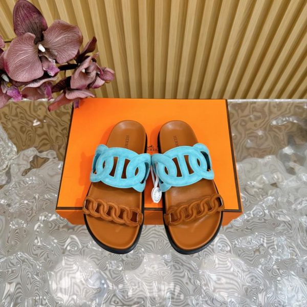 【ΗERMES】 Pantofole classiche da coppia primaverili ed estive