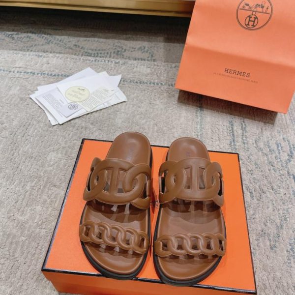 repliche,replica,perfette,siti di,affidabili,migliori siti,dove comprare,1:1,scarpe da ginnastica HERMERS nuove pantofole paio di catenelle con naso di maiale