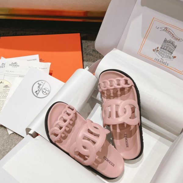 repliche,replica,perfette,siti di,affidabili,migliori siti,dove comprare,1:1,scarpe da ginnastica HERMERS nuove pantofole paio di catenelle con naso di maiale