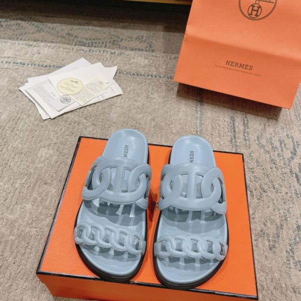 repliche,replica,perfette,siti di,affidabili,migliori siti,dove comprare,1:1,scarpe da ginnastica HERMERS nuove pantofole paio di catenelle con naso di maiale