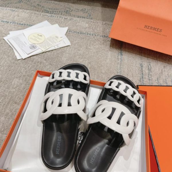 repliche,replica,perfette,siti di,affidabili,migliori siti,dove comprare,1:1,scarpe da ginnastica HERMERS nuove pantofole paio di catenelle con naso di maiale
