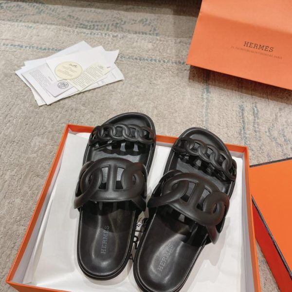 repliche,replica,perfette,siti di,affidabili,migliori siti,dove comprare,1:1,scarpe da ginnastica HERMERS nuove pantofole paio di catenelle con naso di maiale