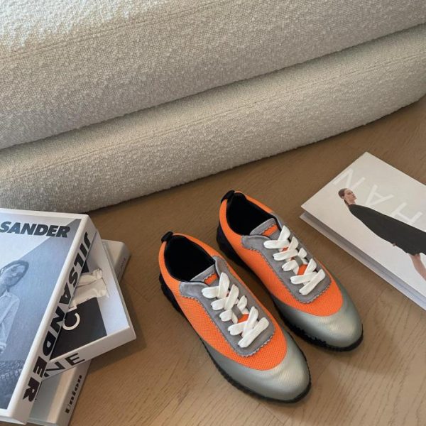 Sneaker bassa Hermes/Mesh con cuciture traspiranti