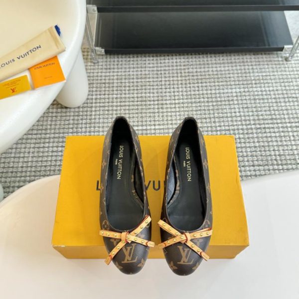 Ballerine classiche con fiocco per presbiopia in denim LOUIS VUITTON