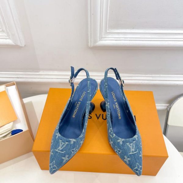 repliche,replica,perfette,siti di,affidabili,migliori siti,dove comprare,1:1,scarpe da ginnastica LOUIS VUITTON/2024 Inizio primavera Nuova versione top Sandali con tacco in vetro da vino a punta