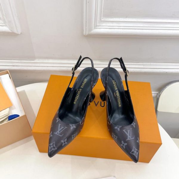 repliche,replica,perfette,siti di,affidabili,migliori siti,dove comprare,1:1,scarpe da ginnastica LOUIS VUITTON/2024 Inizio primavera Nuova versione top Sandali con tacco in vetro da vino a punta