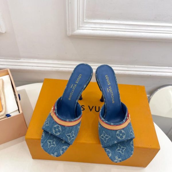 repliche,replica,perfette,siti di,affidabili,migliori siti,dove comprare,1:1,scarpe da ginnastica Pantofole in denim versione top 2024 LOUIS VUITTON