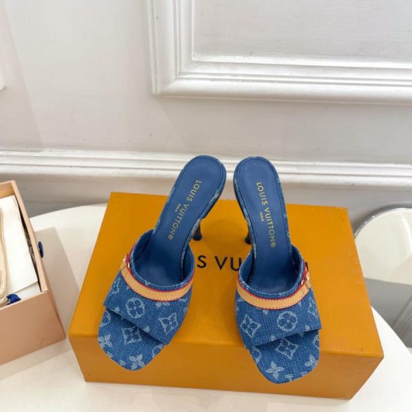repliche,replica,perfette,siti di,affidabili,migliori siti,dove comprare,1:1,scarpe da ginnastica Pantofole in denim versione top 2024 LOUIS VUITTON
