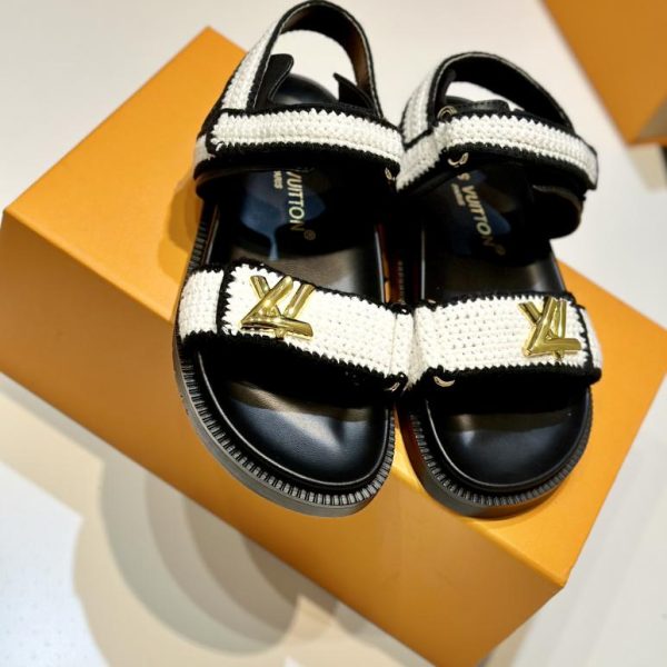 repliche,replica,perfette,siti di,affidabili,migliori siti,dove comprare,1:1,scarpe da ginnastica Ultimo modello 2024: mezze pantofole casual LOUIS VUITTON