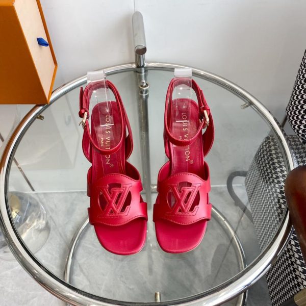 repliche,replica,perfette,siti di,affidabili,migliori siti,dove comprare,1:1,scarpe da ginnastica LOUIS VUITTON nuovo prodotto sandali con tacco a blocco vuoto serie lsola di alta qualità