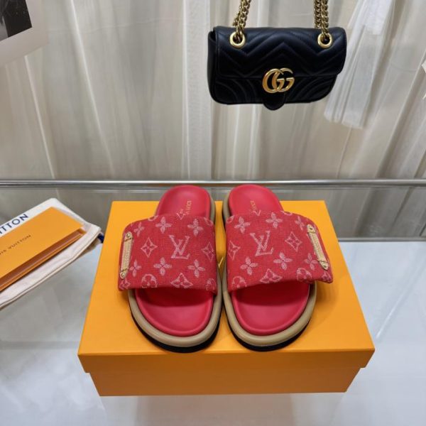 repliche,replica,perfette,siti di,affidabili,migliori siti,dove comprare,1:1,scarpe da ginnastica Il bancone LOUIS VUITTON/coppie presenta le ultime pantofole in denim
