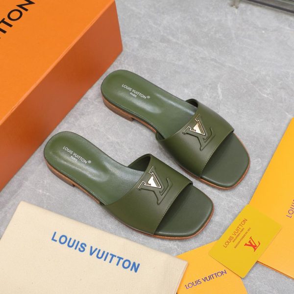 LOUIS VUITTON/nuove pantofole fiore con base modellata originale