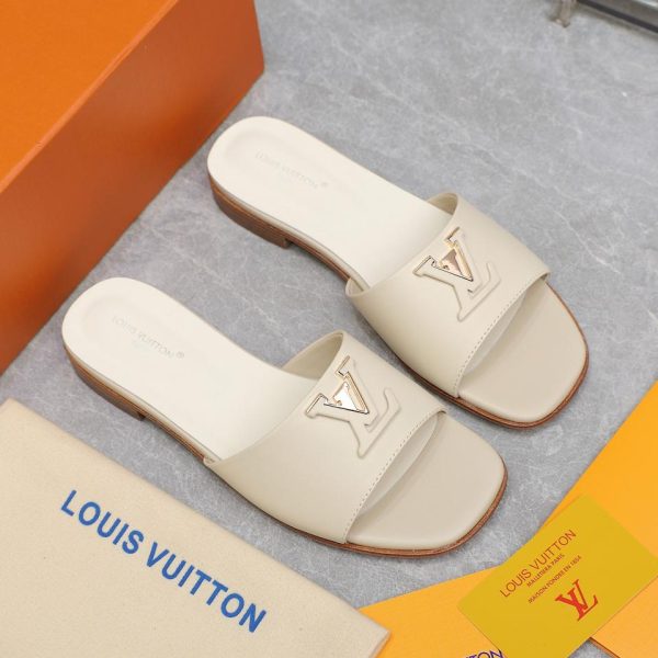 Versione top di LOUIS VUITTON/nuove pantofole fiore con base stampata originale/