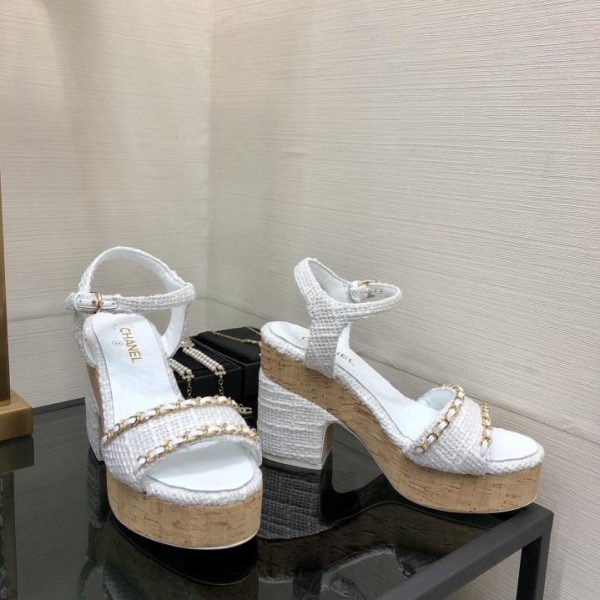 repliche,replica,perfette,siti di,affidabili,migliori siti,dove comprare,1:1,scarpe da ginnastica Ultimi sandali con suola spessa CHANEL 2024 primavera ed estate di alta qualità