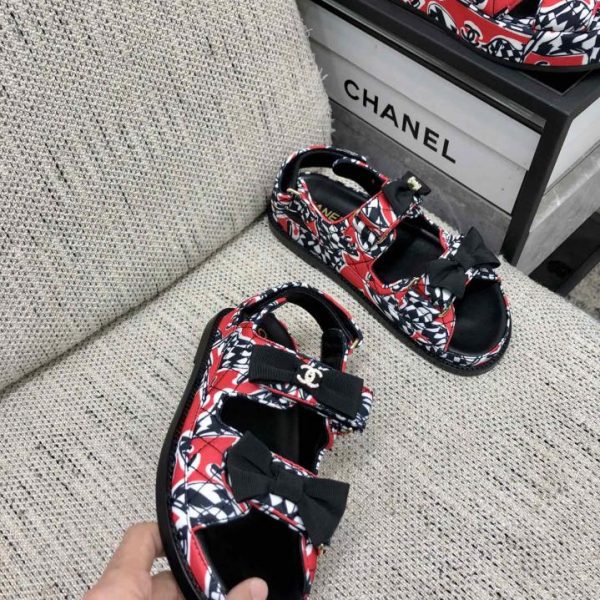 repliche,replica,perfette,siti di,affidabili,migliori siti,dove comprare,1:1,scarpe da ginnastica Sandali in velcro di ultima qualità CHANEL in tessuto di alta qualità