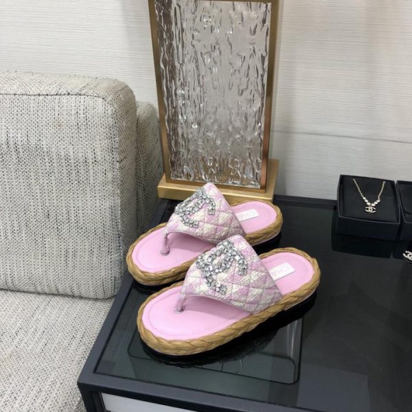 repliche,replica,perfette,siti di,affidabili,migliori siti,dove comprare,1:1,scarpe da ginnastica Infradito CHANEL con superficie diamantata CHANEL 2024 di alta qualità