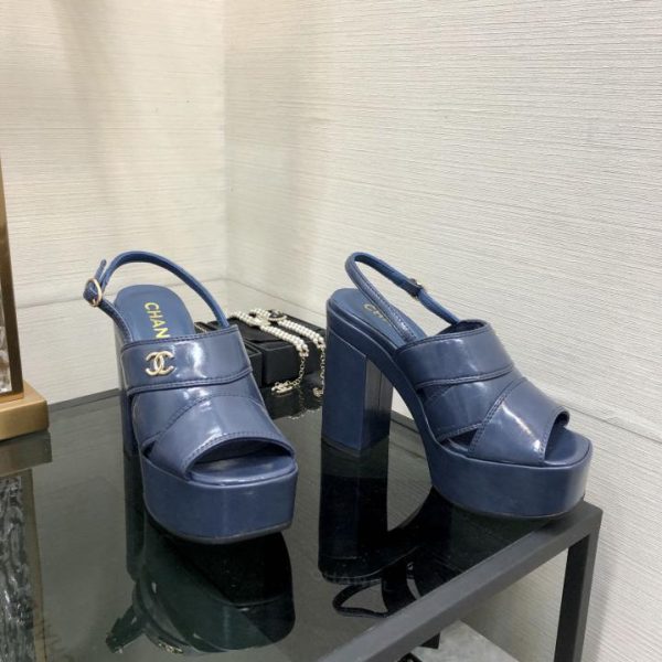 repliche,replica,perfette,siti di,affidabili,migliori siti,dove comprare,1:1,scarpe da ginnastica Sandali con tacco alto in stile passerella CHANEL di alta qualità