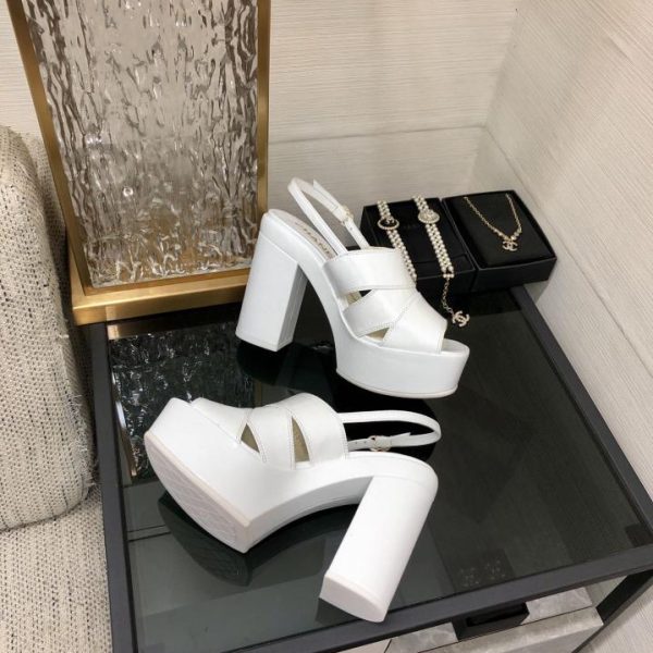 repliche,replica,perfette,siti di,affidabili,migliori siti,dove comprare,1:1,scarpe da ginnastica Sandali con tacco alto in stile passerella CHANEL di alta qualità